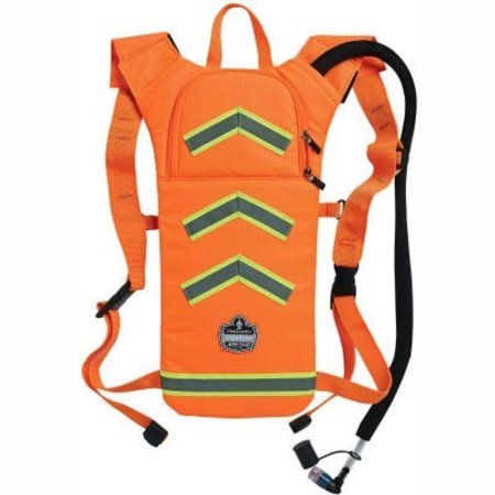 ERGODYNE Ergodyne® Chill-Its® 5155HV Hi-Vis Low Profile Hydration Pack, Orange, 2 Liter 13157